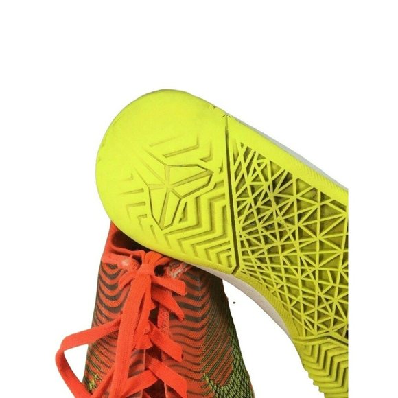 Nike Girls Athletic Shoes Size 6Y Bright Orange Yellow Light Weight Lace Up - Picture 3 of 12